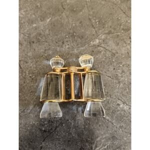 DILLARD’S Trimmings Christmas‎ Ornament Binoculars Crystal Gold VINTAGE